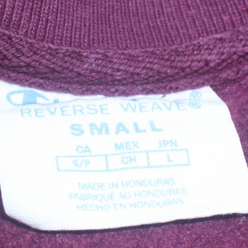 Womens UK Size S Champion Purple Pullover Sweatshirt