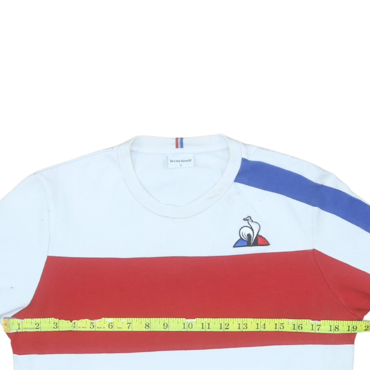 Mens UK Size S le coq sportif White Pullover Sweatshirt