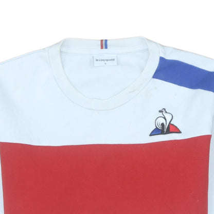 Mens UK Size S le coq sportif White Pullover Sweatshirt