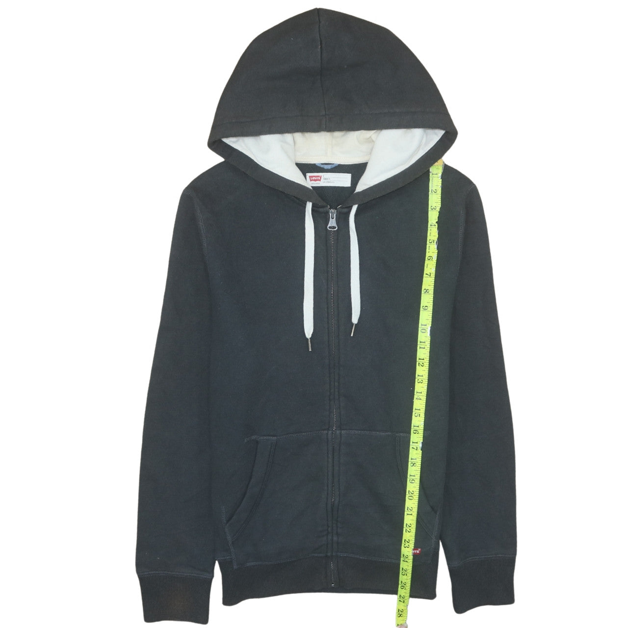 Mens UK Size S Levi's Black Full Zip Hoodie