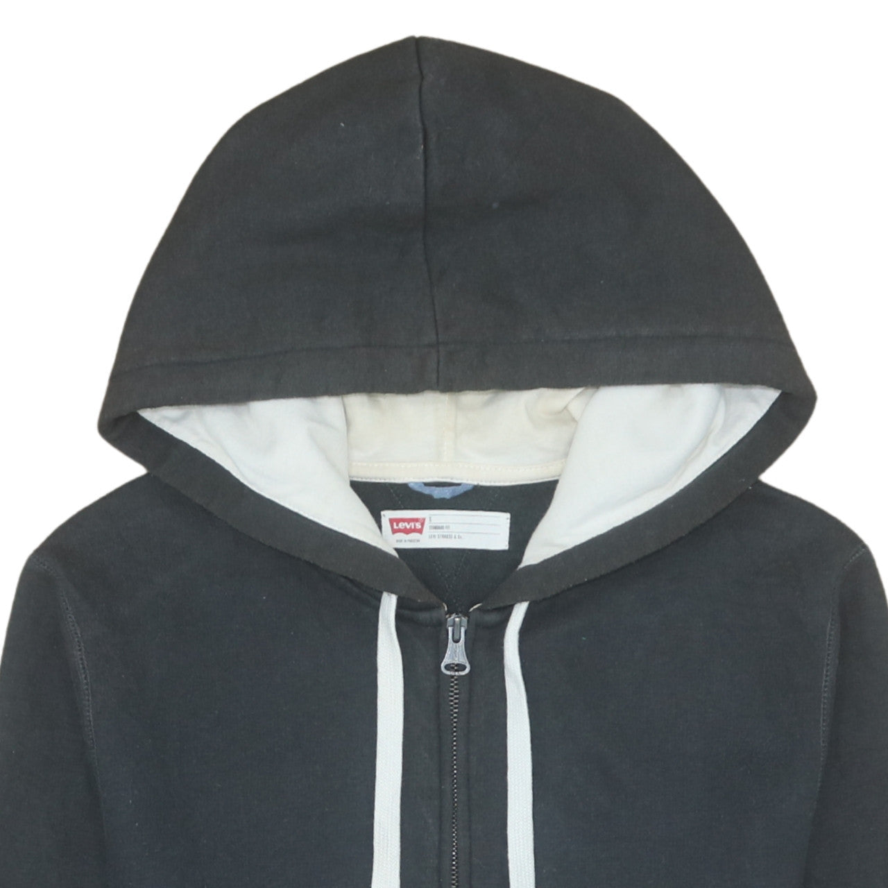 Mens UK Size S Levi's Black Full Zip Hoodie