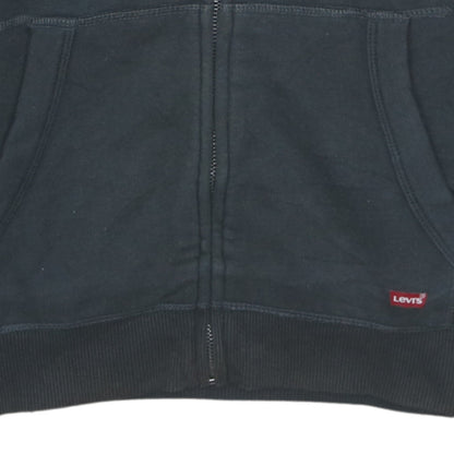 Mens UK Size S Levi's Black Full Zip Hoodie