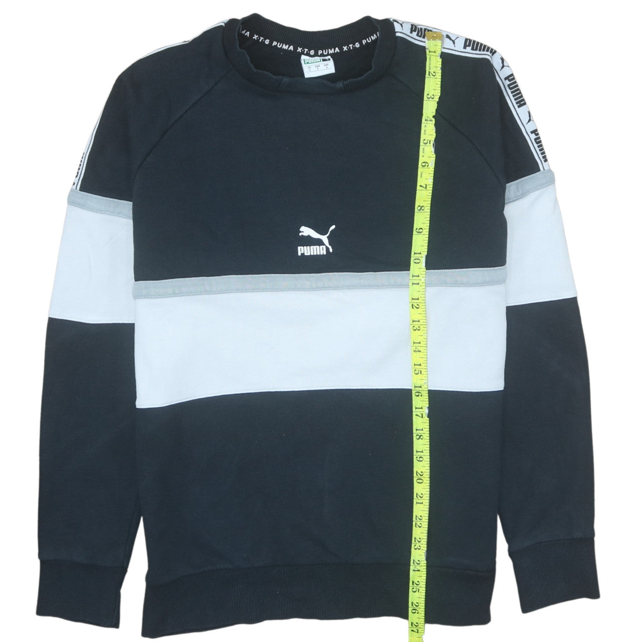 Mens UK Size S PUMA Black Pullover Sweatshirt