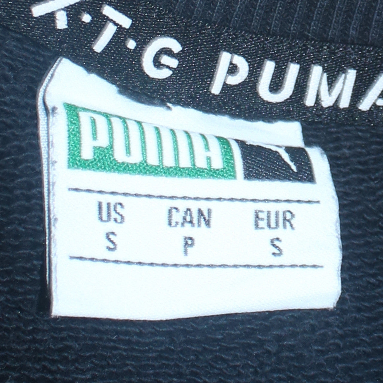 Mens UK Size S PUMA Black Pullover Sweatshirt