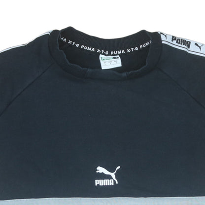 Mens UK Size S PUMA Black Pullover Sweatshirt