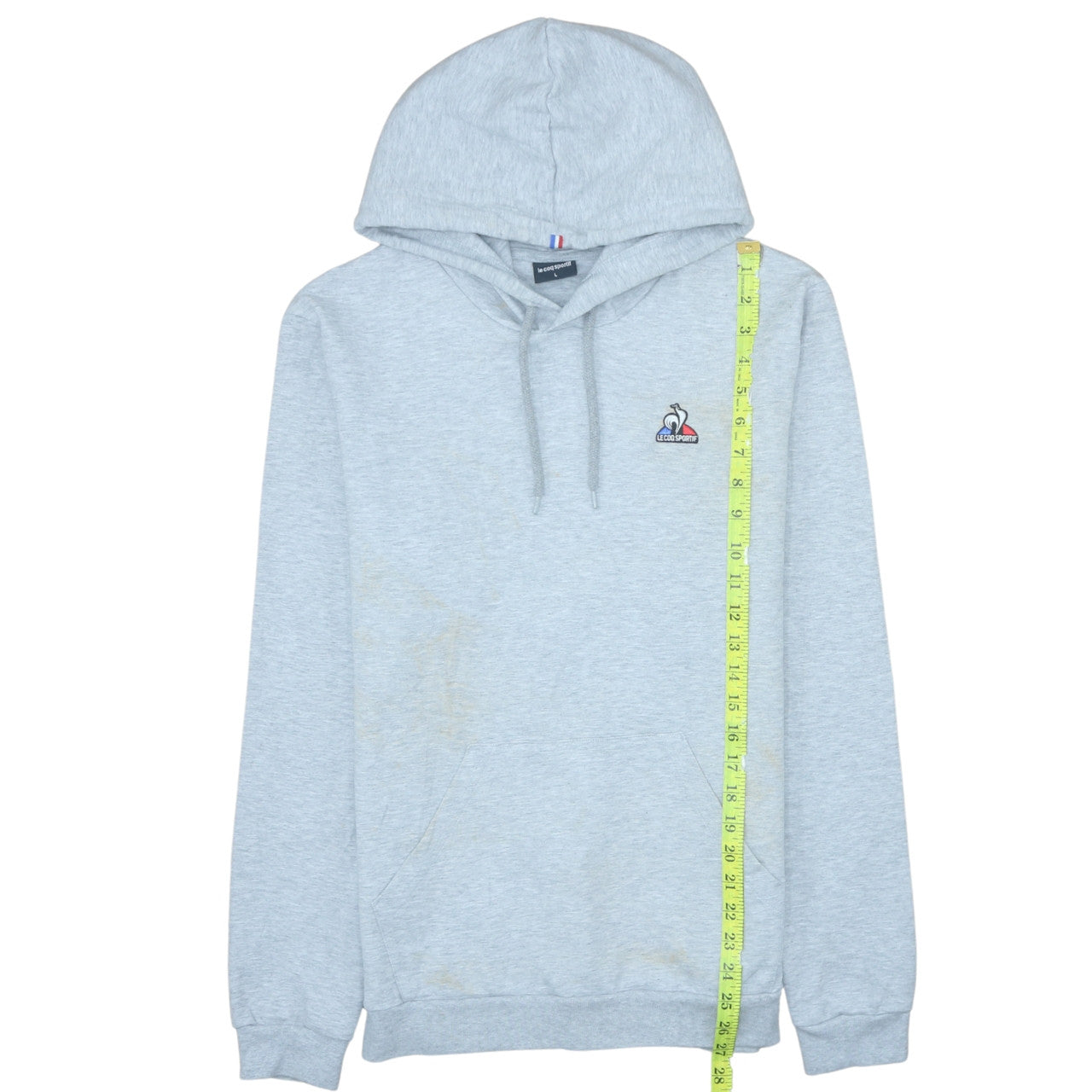 Mens UK Size L le coq sportif Grey Pullover Hoodie