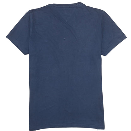 Hilfiger Denim Men's Navy Blue Crew Neck Cotton T-Shirt Size L