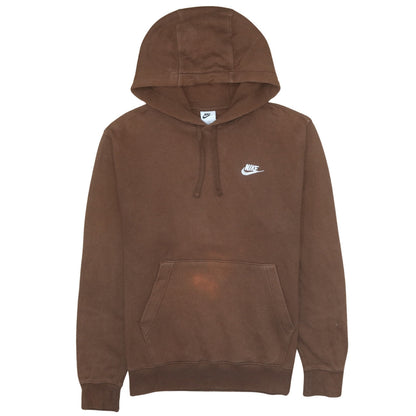 Mens UK Size M Nike Brown Pullover Hoodie