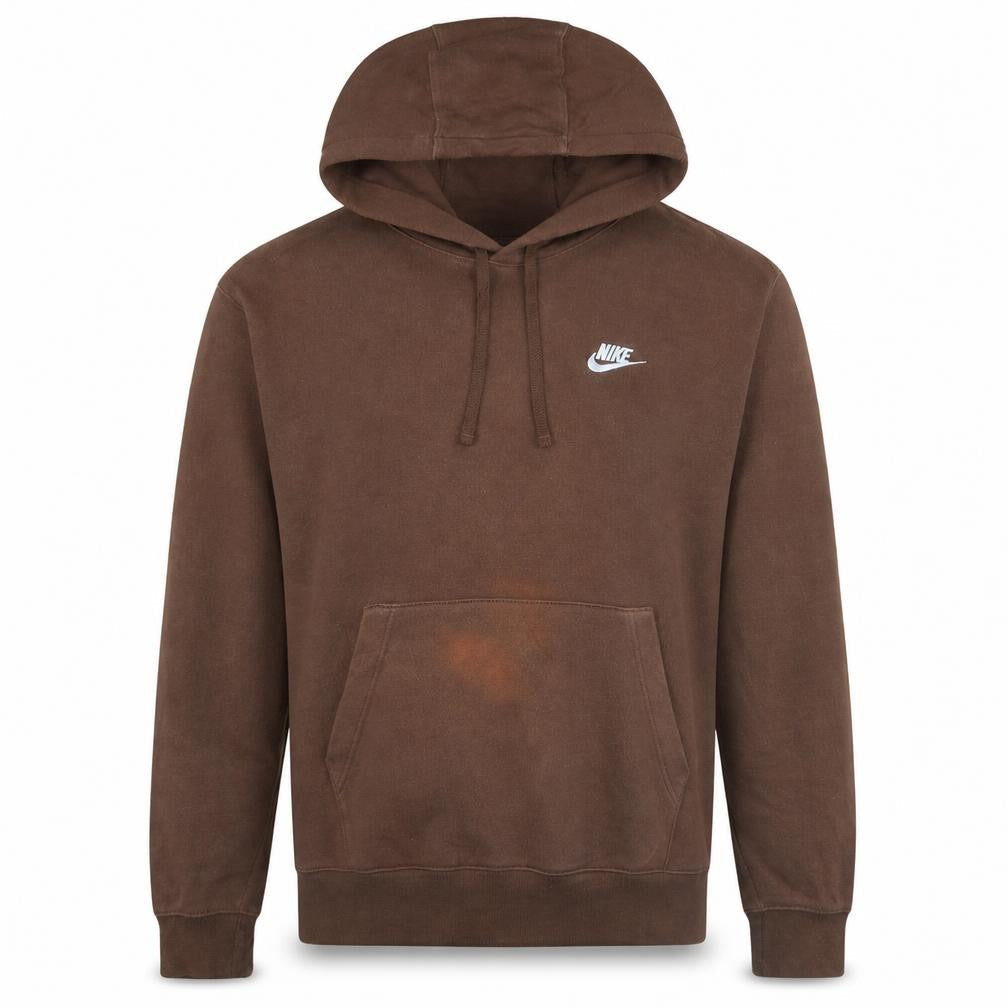 Mens UK Size M Nike Brown Pullover Hoodie