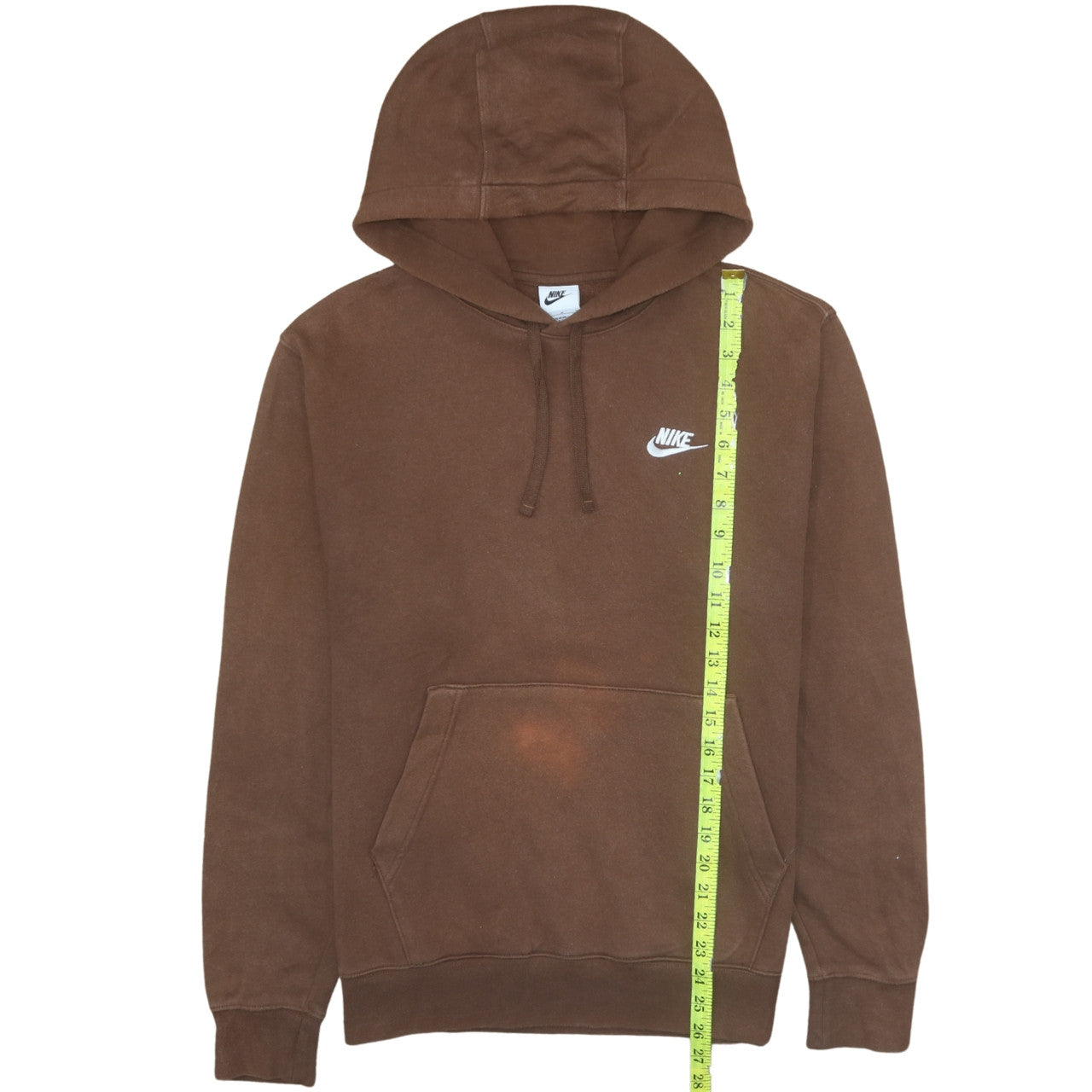Mens UK Size M Nike Brown Pullover Hoodie