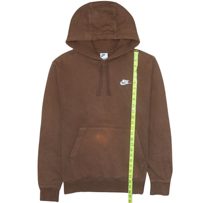 Mens UK Size M Nike Brown Pullover Hoodie