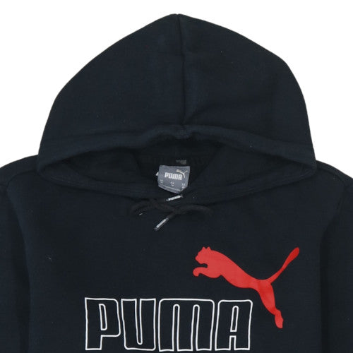 Womens UK Size XS PUMA Black Pullover Hoodie