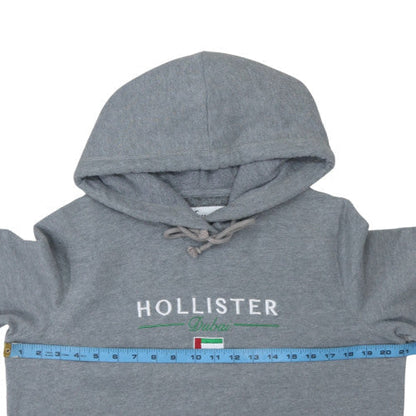 Mens UK Size L Hollister Grey Pullover Hoodie