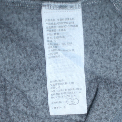 Mens UK Size L Hollister Grey Pullover Hoodie