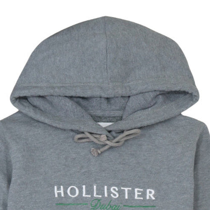 Mens UK Size L Hollister Grey Pullover Hoodie