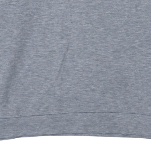Mens UK Size L HUGO BOSS Grey Henley Sweatshirt
