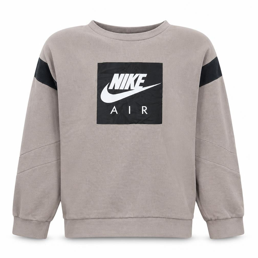 Nike Boys Beige Pullover Sweatshirt XL 13-15 Years Crew Neck Fleece