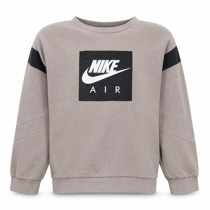 Nike Boys Beige Pullover Sweatshirt XL 13-15 Years Crew Neck Fleece