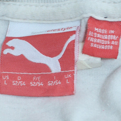 Mens UK Size L PUMA White  T-Shirt