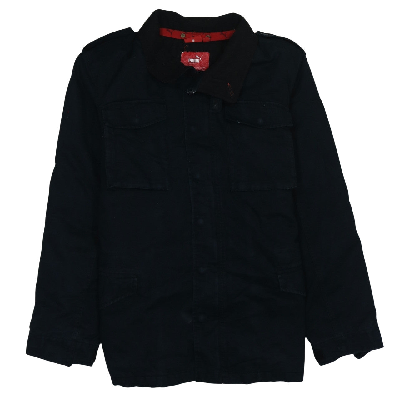 Mens UK Size L PUMA Black Military Jacket