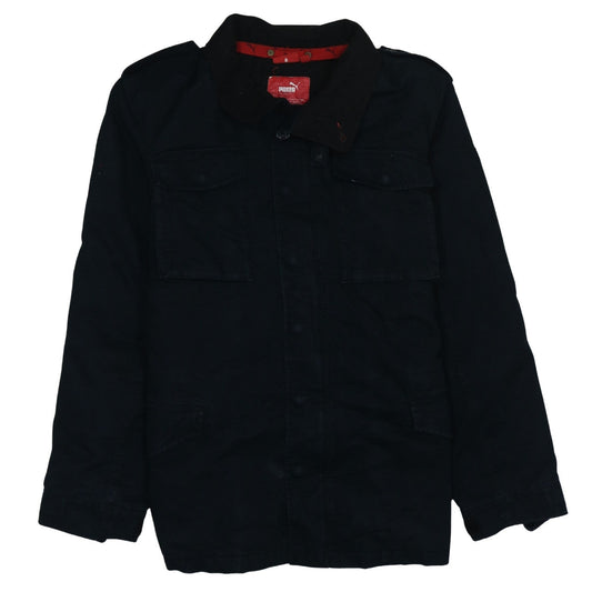 Mens UK Size L PUMA Black Military Jacket