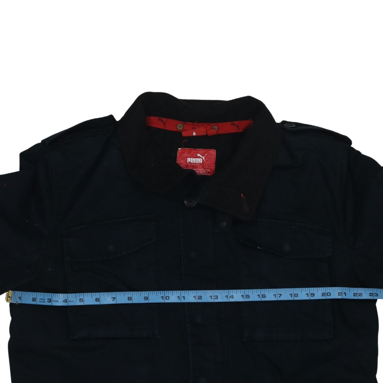 Mens UK Size L PUMA Black Military Jacket