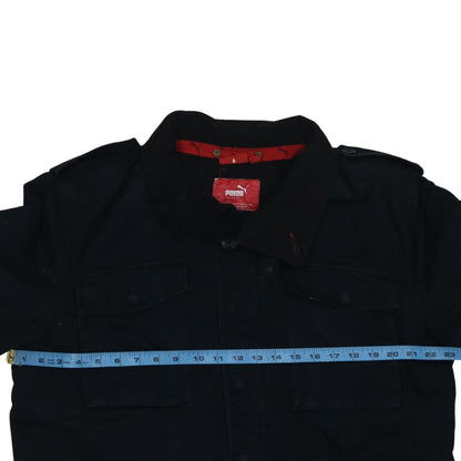Mens UK Size L PUMA Black Military Jacket