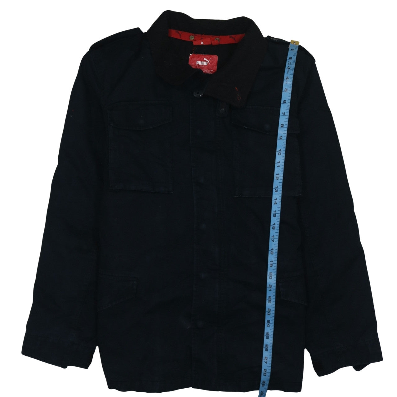 Mens UK Size L PUMA Black Military Jacket