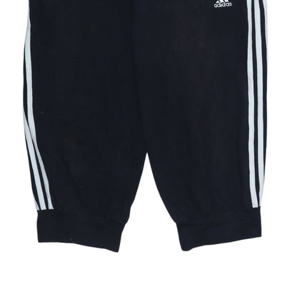 Adidas Womens Black Size 14 Performance Athletic 3-Stripes Shorts
