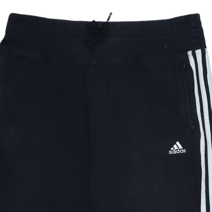 Adidas Womens Black Size 14 Performance Athletic 3-Stripes Shorts