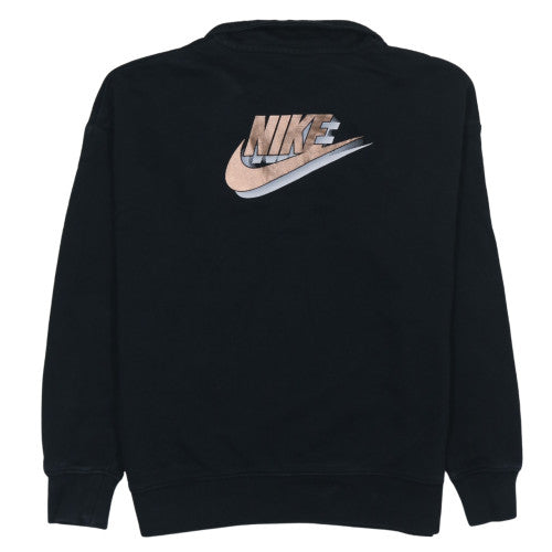 Womens UK Size S Nike Black Pullover Sweatshirt