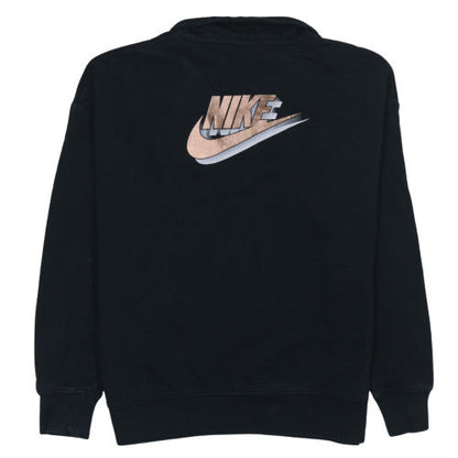 Womens UK Size S Nike Black Pullover Sweatshirt