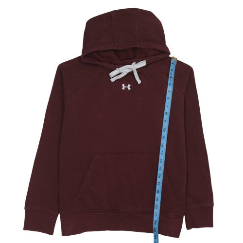 Mens UK Size M Under armour Brown Pullover Hoodie
