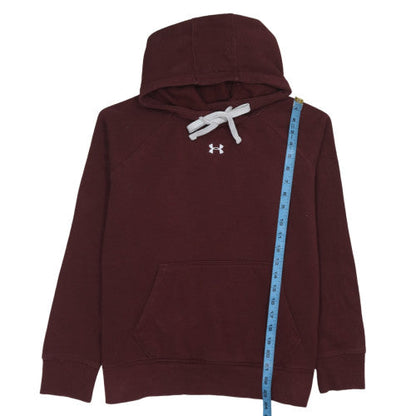 Mens UK Size M Under armour Brown Pullover Hoodie