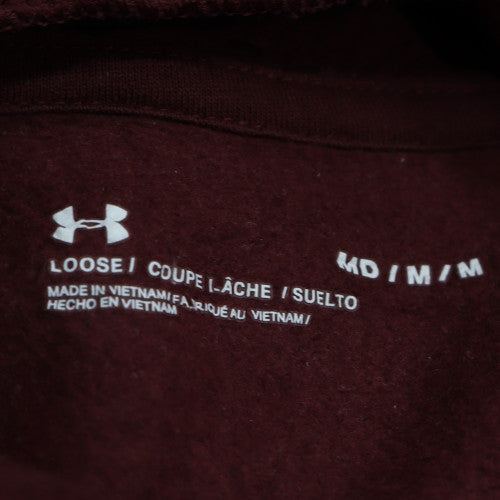 Mens UK Size M Under armour Brown Pullover Hoodie