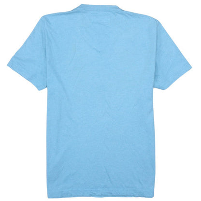 Abercrombie & Fitch Men Blue V-Neck Cotton Blend T-Shirt Size L