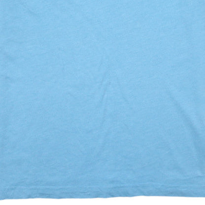 Abercrombie & Fitch Men Blue V-Neck Cotton Blend T-Shirt Size L