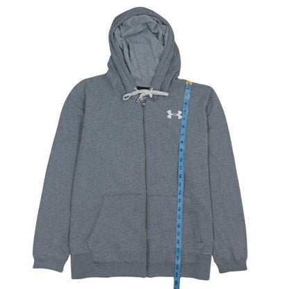 Mens UK Size L Under armour Grey Full Zip Hoodie