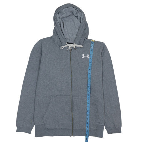 Mens UK Size L Under armour Grey Full Zip Hoodie