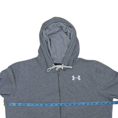 Mens UK Size L Under armour Grey Full Zip Hoodie