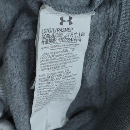 Mens UK Size L Under armour Grey Full Zip Hoodie