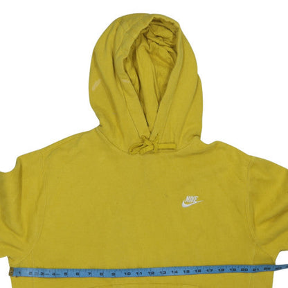 Mens UK Size S Nike Yellow Pullover Hoodie