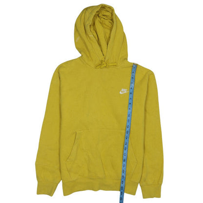 Mens UK Size S Nike Yellow Pullover Hoodie