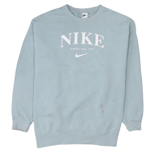 Womens UK Size S Nike Blue Pullover Sweatshirt