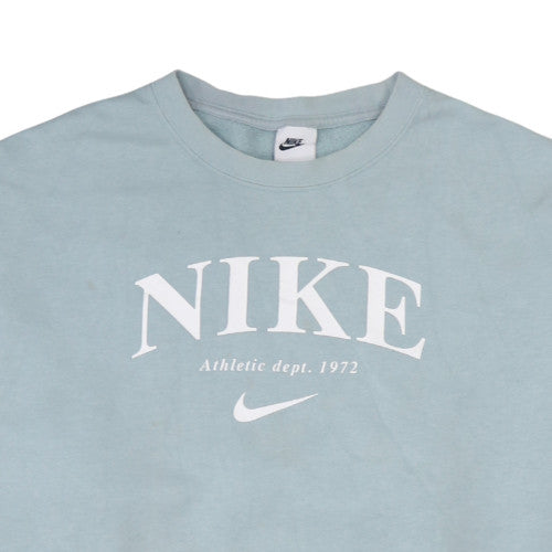 Womens UK Size S Nike Blue Pullover Sweatshirt