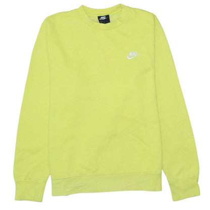 Womens UK Size M Nike Yellow Pullover Sweatshirt