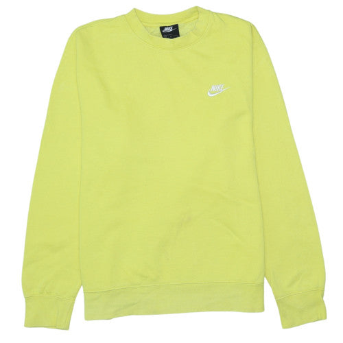 Womens UK Size M Nike Yellow Pullover Sweatshirt