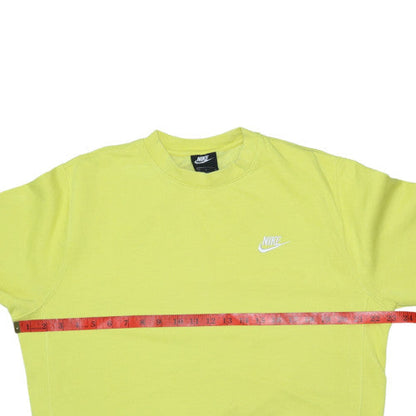 Womens UK Size M Nike Yellow Pullover Sweatshirt