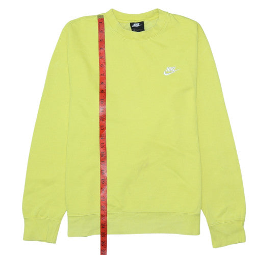 Womens UK Size M Nike Yellow Pullover Sweatshirt