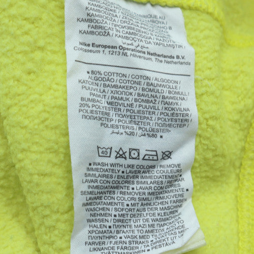 Womens UK Size M Nike Yellow Pullover Sweatshirt